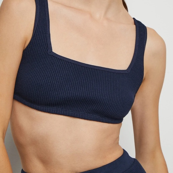Onia Navy Waffle Knit Bralette - NWT - Picture 2 of 7